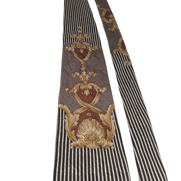 Bachrach Mens Necktie Italian Designer Accessory Vintage Office Dad Gift - Picture 2 of 6